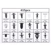 425 Pcs 18 Sizes Car Body Trim Clips with Fastener
