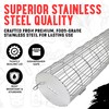 Rolling Grill Basket, New Opening Design, Extra Sturdy Cylinder Grilling