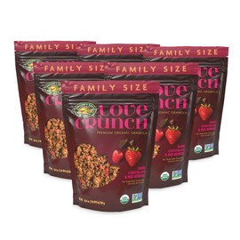 Love Crunch Organic Dark Chocolate & Red Berries Granola, 26.4 oz (Pack of 6), Non-GMO, Fair Trade, by Nature's Path