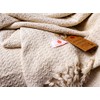 Buena Zeba Traditional Cotton Chevron Fringe Blanket 200 x 235