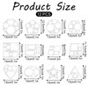 12 Pcs Drawing Stencil Geometric Stencils Circle Square Heart Star
