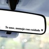3pz Adesivi per Specchietto Retrovisore Te Amo Maneja Con Cuidado,