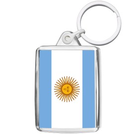 Pixly® Argentina Flag Keyring Key Fob Country Keychain Keepsake Souvenir Gift