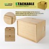 BAMOTTO Lidded Bamboo Storage Bins & Box/Cube/Basket, Home Kitchen and