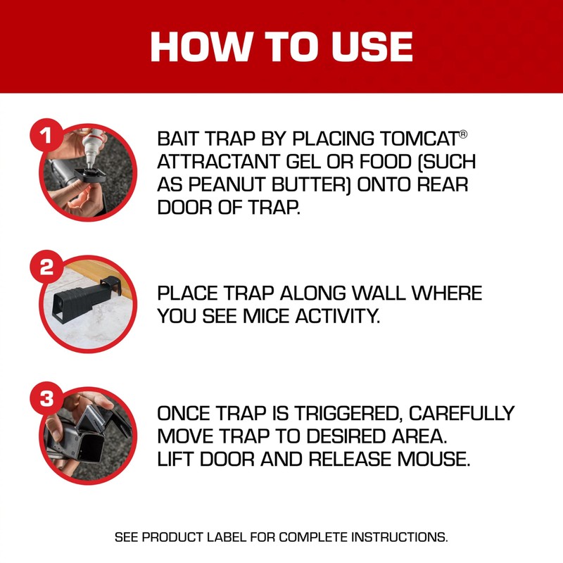 Tomcat Live Catch Mouse Trap (Single Catch), 1 Trap