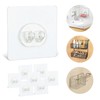 8 Pack Shower Caddy Adhesive Hooks Replacement, Strong sticker Single