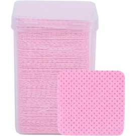 Toallitas holigie 200pcs de uñas de pelusa, toallitas de pegamento de extensión de pestañas de limpieza eficientes para las extensiones de pestañas clavos de las pestañas (Rosa)