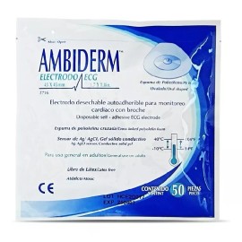 Ambiderm Electrodo Ecg Desechable Para Monitoreo Cardiaco  43x45mm