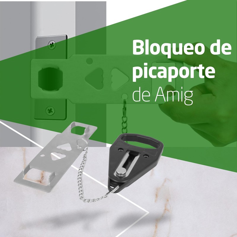 Amig - Portable Door Lock - Easy Hole Free Installation
