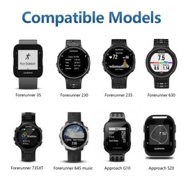 Meliya 2 Pack Charging Cable for Garmin Vivomove HR/Lily/Lily2, Approach S20/G10, Forerunner 235 35 64 230 630 645 735XT Watch (3.3ft/1m)