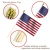 LOT OF 25-Hand Held Small USA American Flags on Stick
