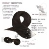 Moresoo Extensiones Cabello Natural Natural Color #2 Casta 14in 50gr