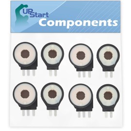 4-Pack 279834 Gas Dryer Coil Kit Replacement for Whirlpool LGC6848AN3 Dryer - Compatible with 279834 Dryer Gas Valve Ignition Solenoid Coil Kit - UpStart Components Brand