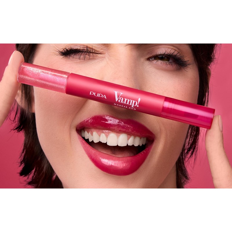 Pupa Vamp! Marker Duo Lipstick + Lip Gloss with Hyaluronic
