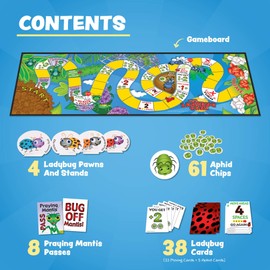 The Ladybug Game! Award Winning Kids Board Game. A Super Fun, Educational Game Your Kids and Will Love! Easy to Play, Perfect for - Birthday Gifts, Travel, Home, Parties, at Grandparents Home!