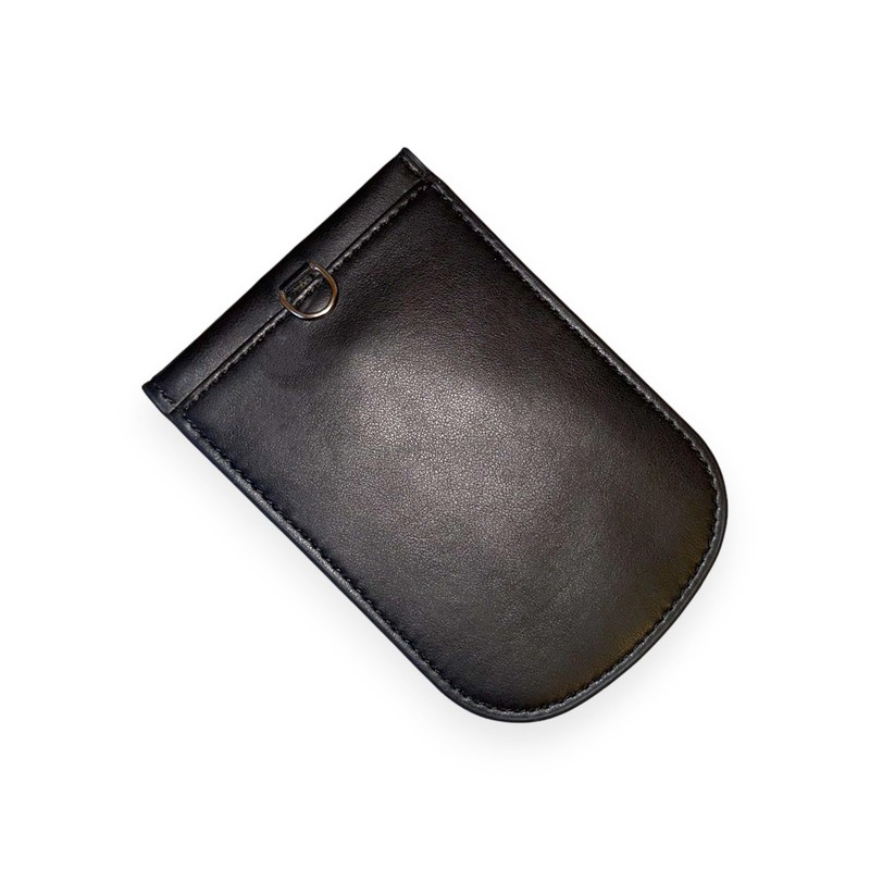 Mayfield Faraday RFID Signal Blocking Pouch – Genuine Black Leather,