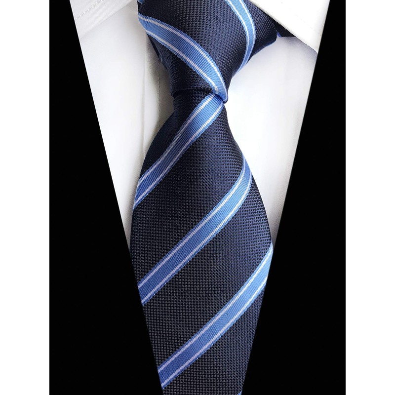 Corbatas a rayas para hombres y niños, de moda, de
