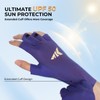 KastKing Ultimate Angler Fingerless SPF Sun Gloves, UPF50+ Sun Protection