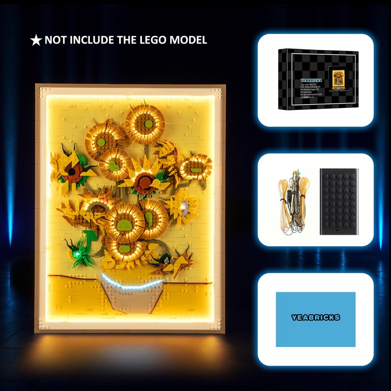 YEABRICKS LED Light for 31215 Art Vincent Van Gogh -