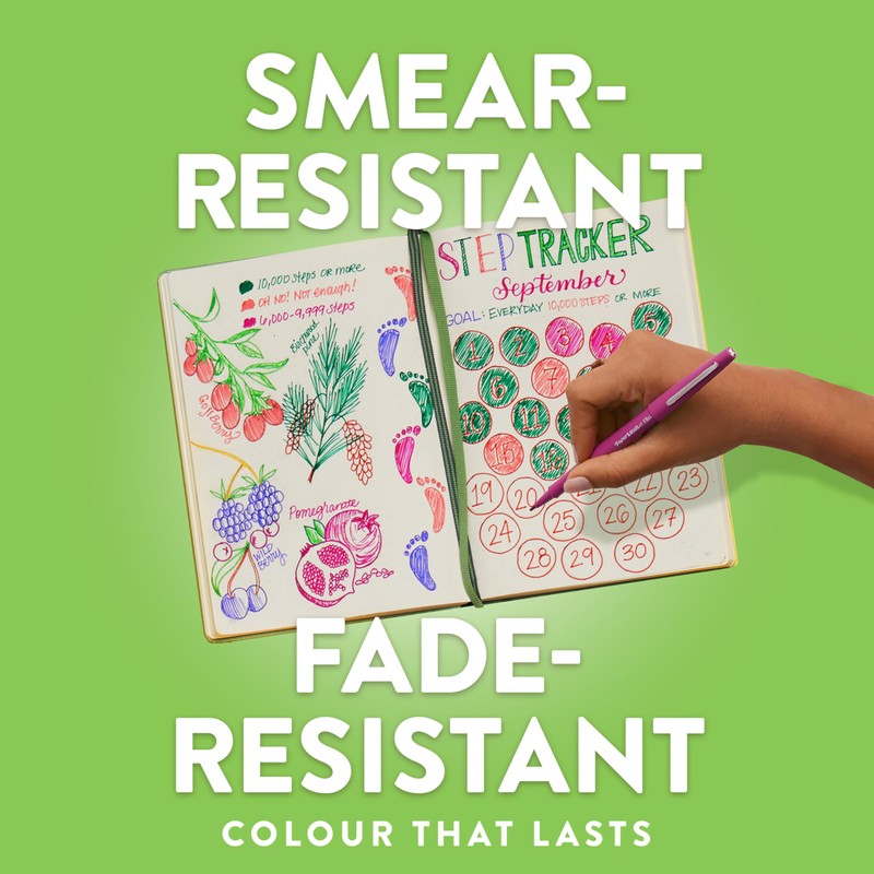 Paper Mate Flair Pen, 0.7 mm Medium Tip, Black, Box