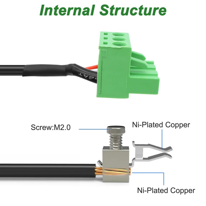 XMSJSIY XLR to 3-pin Phoenix Cable XLR 3P Male to