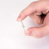 NEDBLUE Clear Push Pins - 120 Drawing Pins with Storage