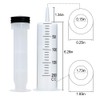 200ml Syringe with Tip Adapter, Large Plastic Garden Syringes for