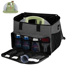 Carrying Case Compatible with Bissell Carpet and Upholstery Cleaner 1400B/3353,Steam Cleaner Storage Bag with Removable Divider Ideal Carrying Case for Carpet and Upholstery Cleaner(Bag Only)