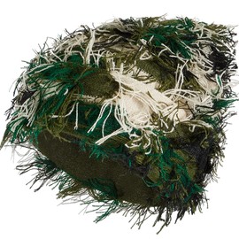 Chuarry Distressed Knitted Beanie Fuzzy Winter Hats Thick Warm Y2k Beanie Snow Knit Cap Skull for Women Men(Assorted Army Green,Regular Style)