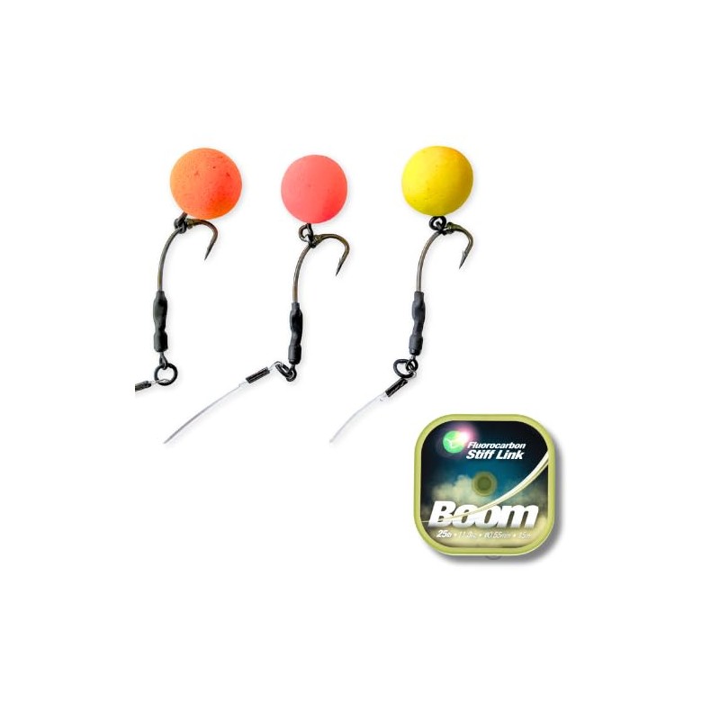 EUROKAN TACKLE 3 x Ronnie Rigs with BOOM - Ready