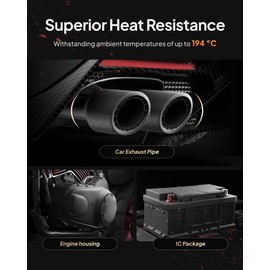 ELEGOO Carbon Fiber PAHT Filament 1.75mm Black 0.5KG, Nylon CF High Temp 3D Printing Filament, High Strength & Rigidity, Corrosion Resistance, 500g Spool Fits for Enclosed FDM 3D Printers