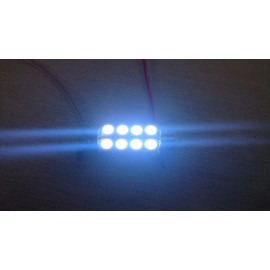 Equinox Global - 2 x White 36mm 6 SMD Canbus Super Bright LED Bulbs 3423 3425 46413 6420