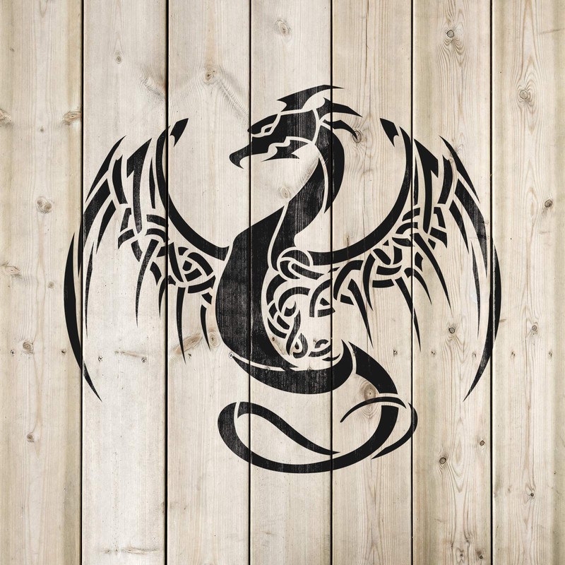 Dragon Stencil - Reusable Stencils for Painting - Create DIY