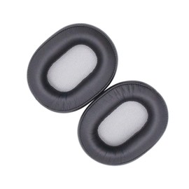 jojofuny 1pc Sponge Earphone Cover Dust Leather Earmuff Cushion for Headphones Comfortable Replacement Ear Pads Flexible Design Black