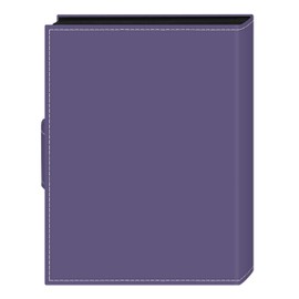 Pioneer Photo Albums 208 Pocket Sewn Leatherette Cover Album with Embroidery Trim Strap Closure for 4 by 6-Inch Prints, Lavender