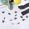 20 Sets Size #5 Metal Zipper Latch Slider Retainer Insertion