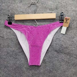 Victoria's Secret PINK Victoria Secret Bikini Bottom Womens Small Brazilian Pink Shimmer