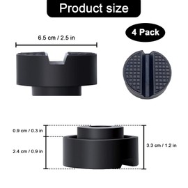 Jack Pad, 4 Pack Rubber Jack Pad Support Pinch, Car Jack Stand Pad, Car Jack Pad for Car Lifting Platforms, Universal Floor Jack Pad Adapter, Trolley Jack, Car Removal Repair Tool