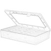 Bluedale 50Pcs Small Bead Organizer Box, Clear Rectangles Bead Storage
