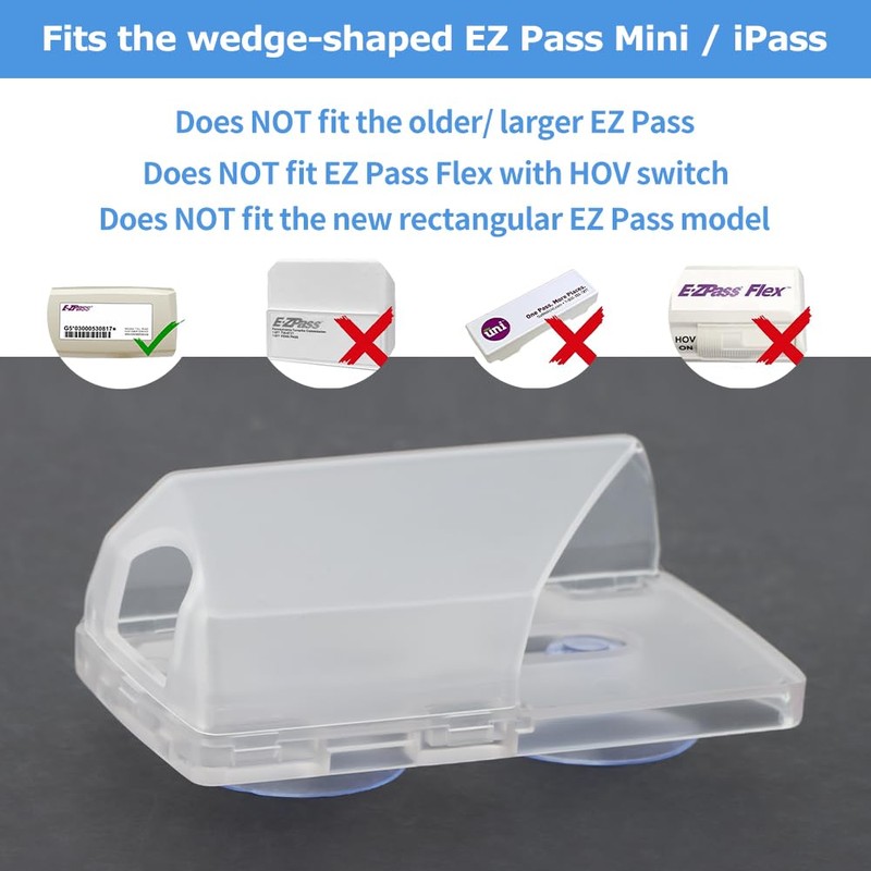 Ranjaner EZ Pass Holder for Windshield, Ezpass Mount Holder with