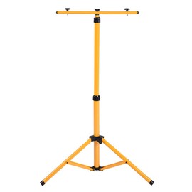 Work Light Tripod, Sturdy and Stable Telescope Light Stand, Tripod Light Stand T Bar Equipped with Anti Slip Foot Covers, Telescopic Adjustment