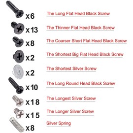 eXtremeRate Cross Screwdriver Tri-Wing Screwdrivers Kit, Assemble Disassemble Tools Set with Springs and Tweezers Screws for NS Switch Console Joy Con