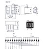uxcell Common Cathode 10 Pin 2 Bit 7 Segment 0.59