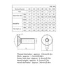 30pcs M10 Allen Socket Screws 10mm A2 Stainless Steel Countersunk