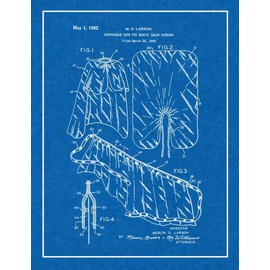 Disposable Cape for Beauty Salon Patrons Patent Print Blueprint with Border (13" x 19") M13672