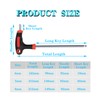 yuentoen 3-Piece T-Handle Key Set, Metric T Handle Screwdriver Set