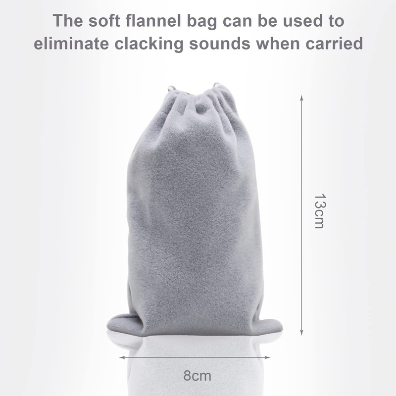 Coolrunner Bolas de baoding negras de mármol de 2 pulgadas