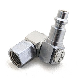I.Field Air Swivel Fitting 360 Degree Rotating Dual-Axis Quick Plug Connector & Female Thread FNPT 1/4″