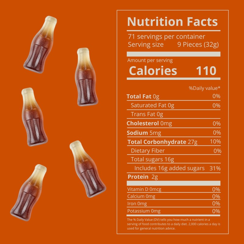 Kervan Candy Bebeto Cola Bottles - Soft & Sweet Gummy