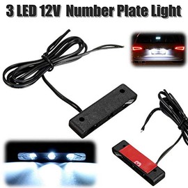 Marker Trailer Light Number Plate Light,Small and E-MARK Approved 12V Waterproof Turn Signal Light/Running Light/Tail Light/Brake Light/Stop Light/License Plate Lamp